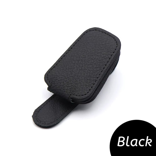 Universal Car Sunglasses Holder Clip Sun Visor Glasses Box Ticket Holder Stand Pen Case Multi-Function Storage Car Accessories