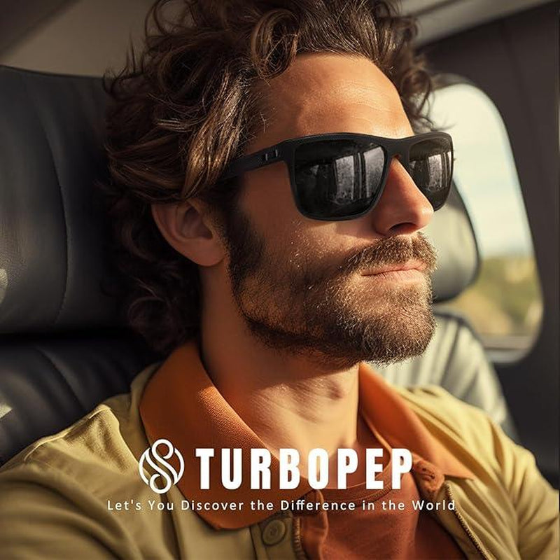TURBOPEP Full Options 3 Pairs HD Polarized Sunglasses 3 Pairs Unisex Square Frame UV Protection Lightweight Travel Accessories with Adjustable Hinges & Anti-Slip Nosepiece Fashionable,Valentine Gifts